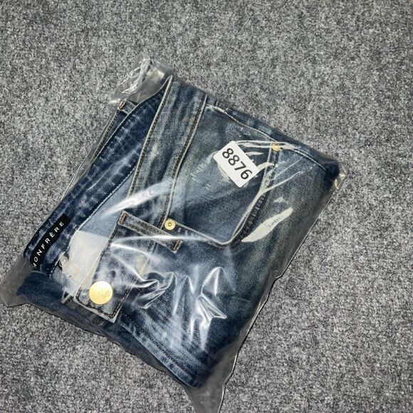 Monfrere Jeans Mens  Size 34 Blue Greyson Dark Vintage skinny Japanese Denim - Picture 10 of 10